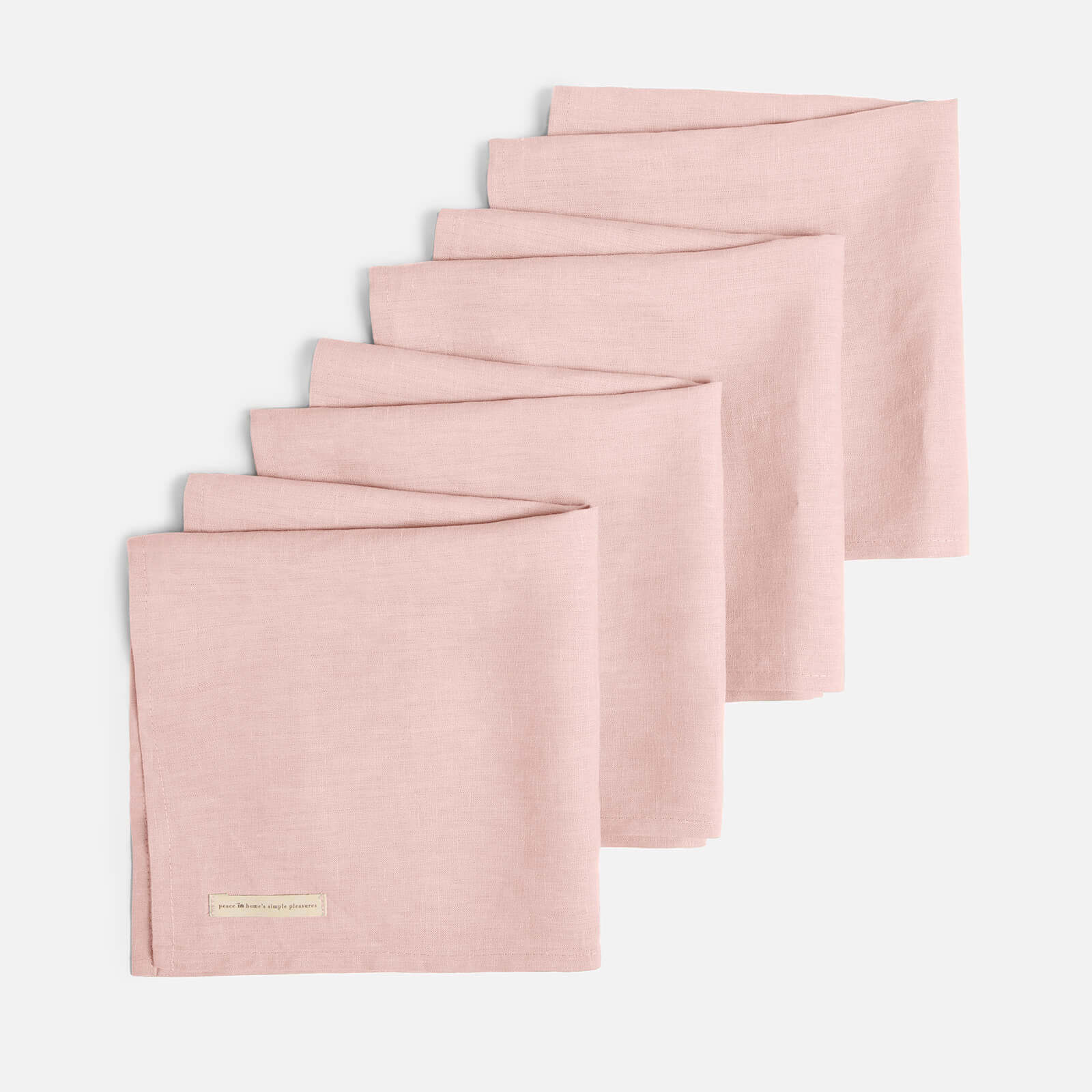 ïn home  Linen Napkin - Pink - Set of 4