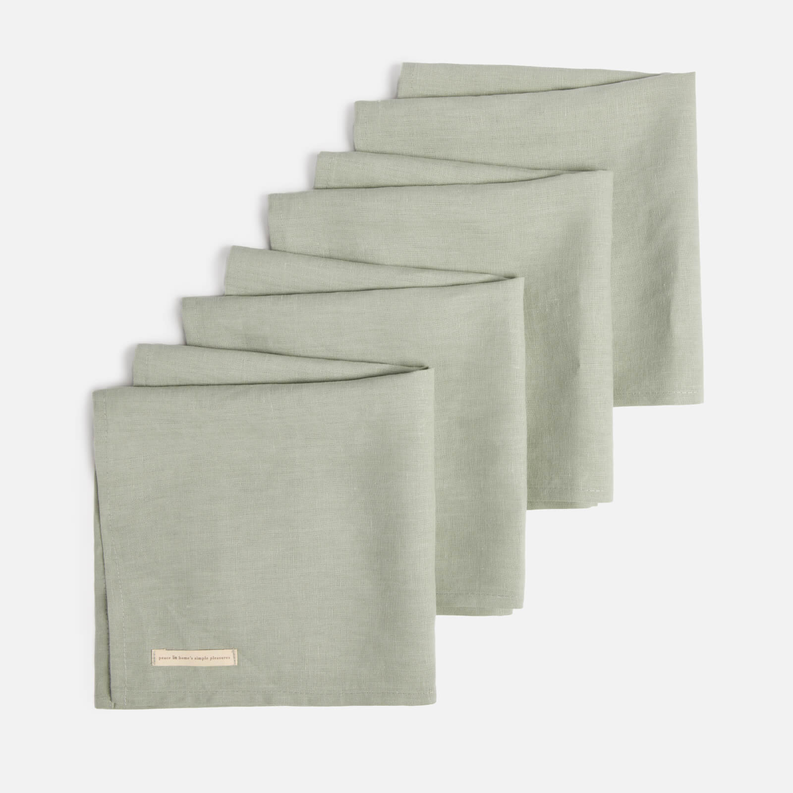 ïn home  Linen Napkin - Sage - Set of 4