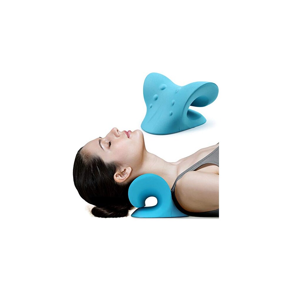 RESTCLOUD Neck and Shoulder Relaxer, Cervical Traction Device for TMJ Pain Relief and Cervical Spine Alignment, Chiropractic Pillow, Patening Product