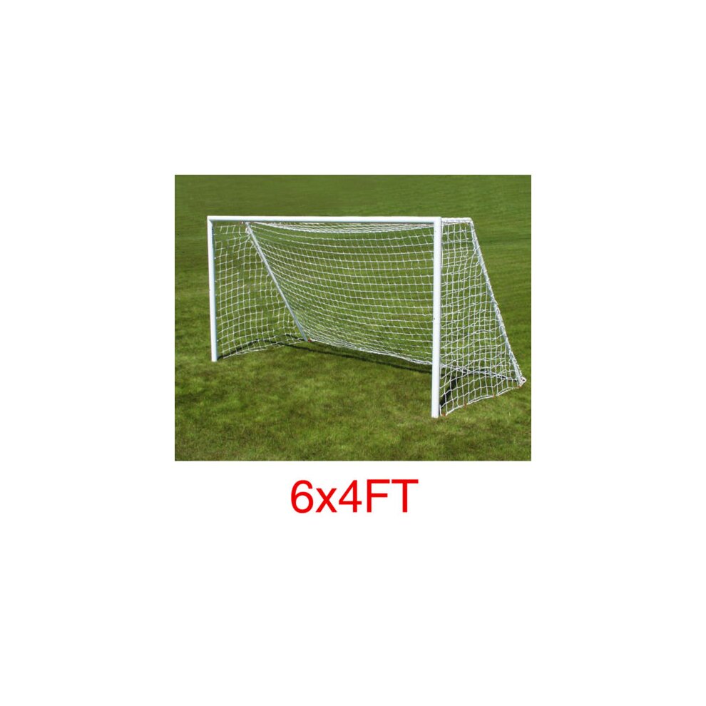 Unbranded 6x4ft Soccer Football Goal Nets For Outdoor Sports White(Only Net)