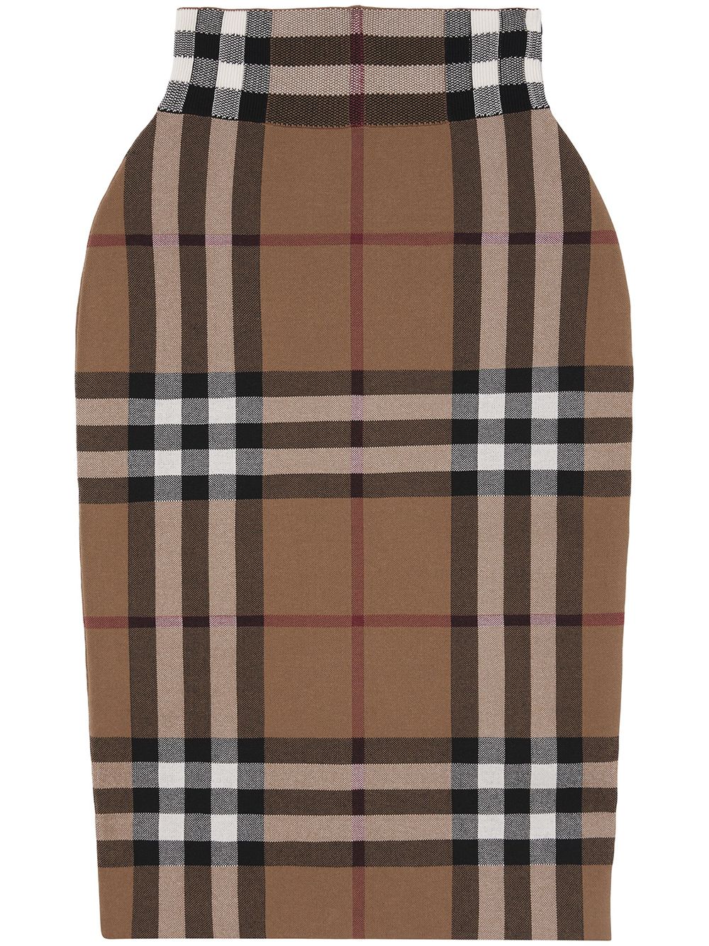 Burberry  - Check Motif Midi Skirt