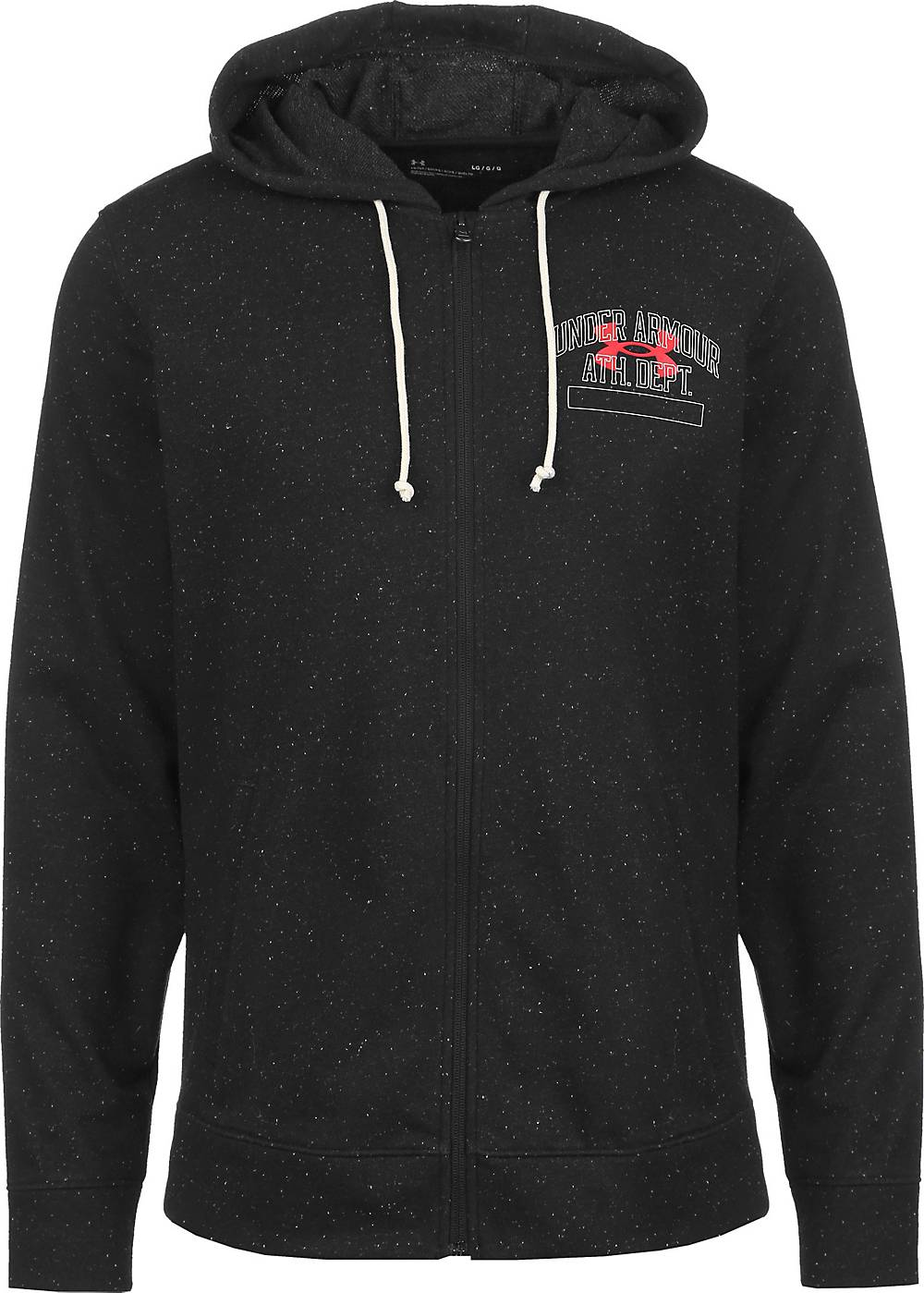 Under Armour , Rival Terry Athletic Department Full-Zip Kapuzensweatjacke Herren in schwarz, Sweatshirts und Hoodies für Herren