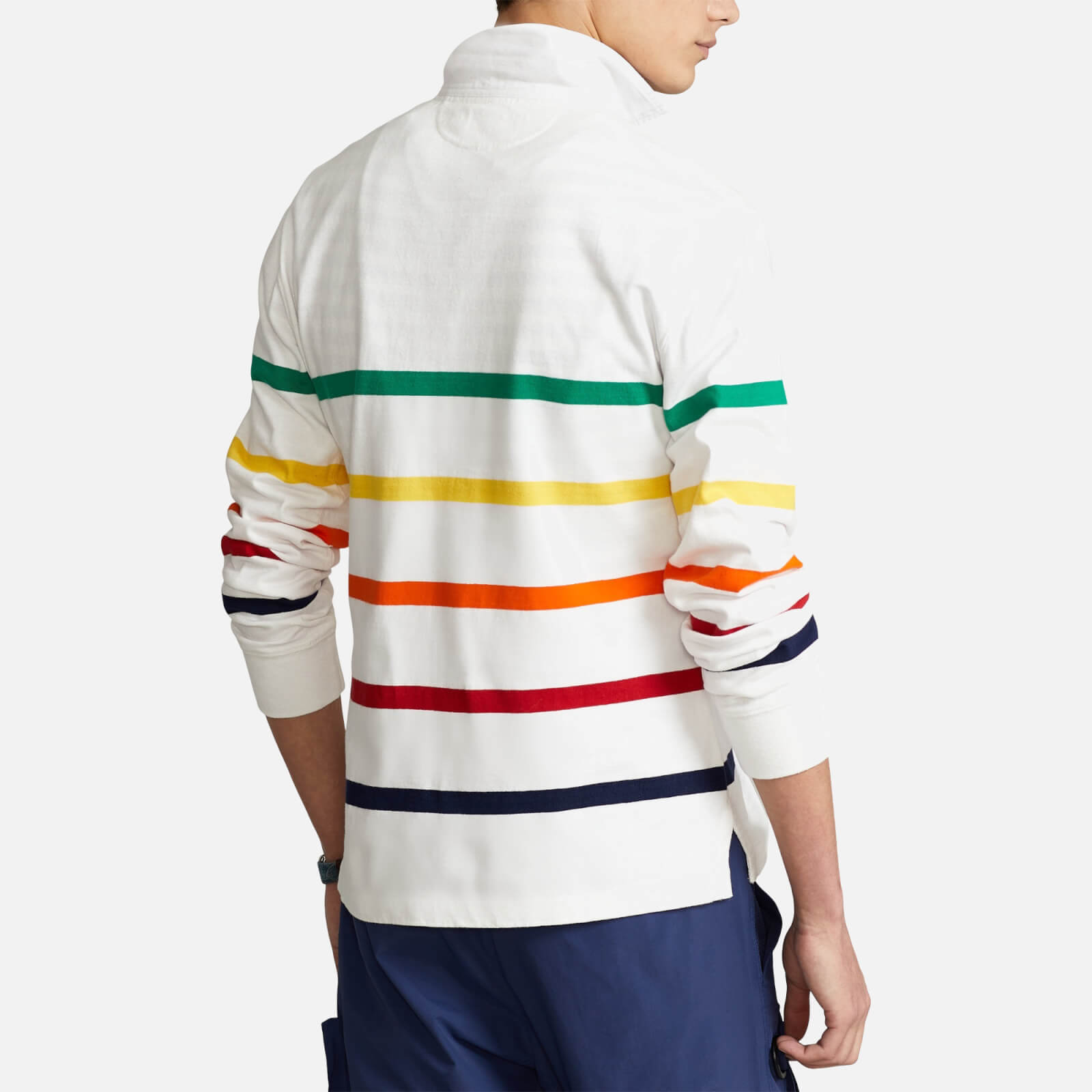 Polo Ralph Lauren Men's Jersey Rugby Shirt - White Multi - L