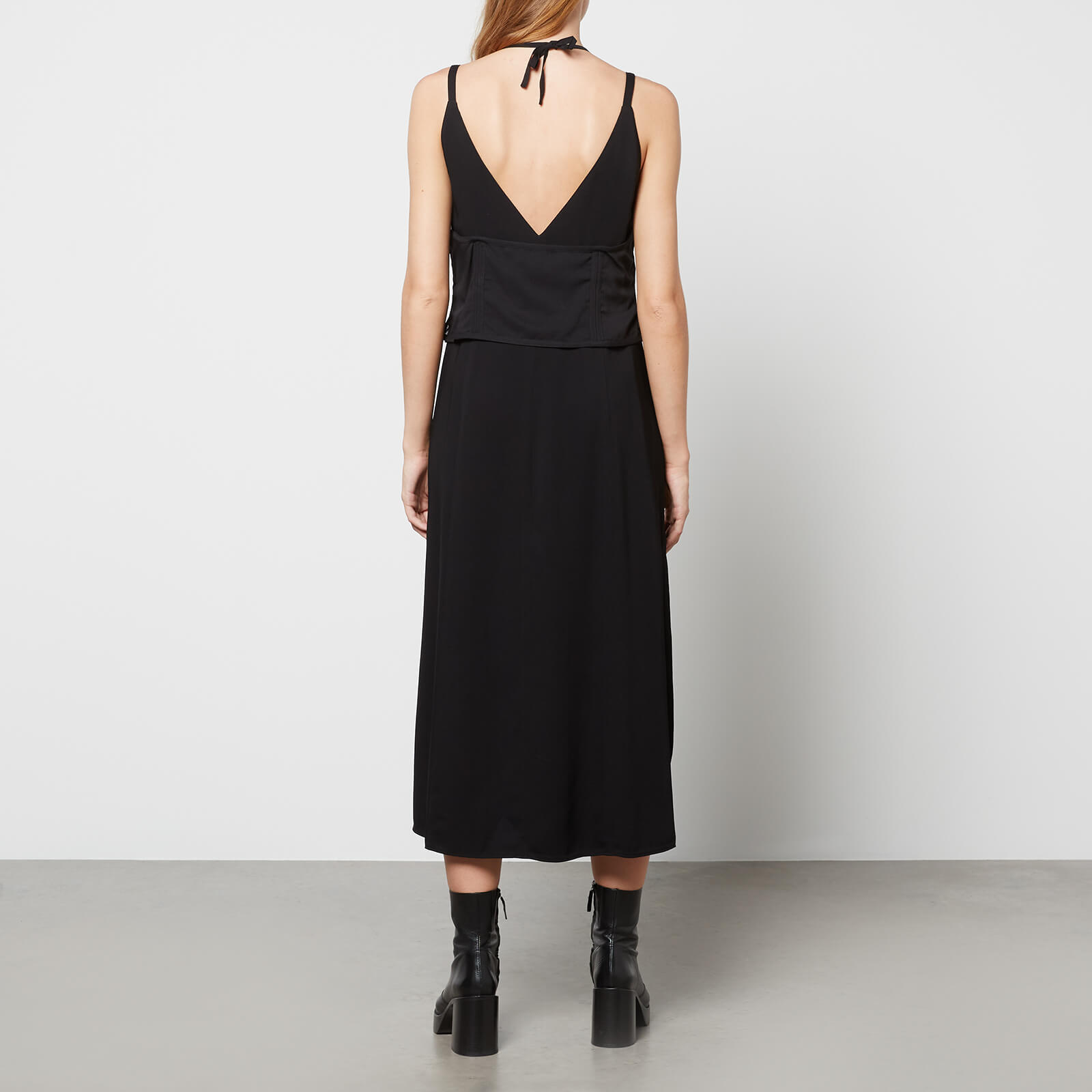 3.1 Phillip Lim Women's Cami Dress with Deconstructed Layer - Black - US 0/UK 6
