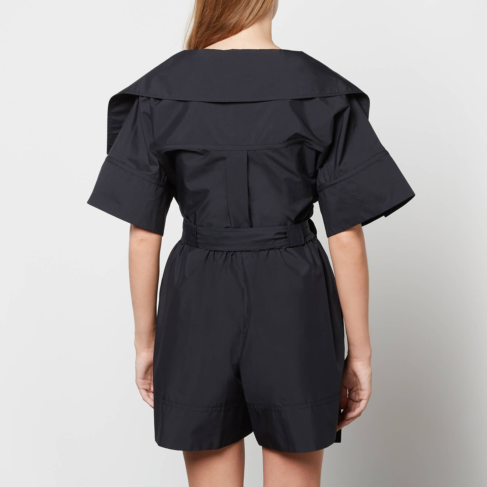 3.1 Phillip Lim Women's Cotton Poplin Romper Playsuit - Black - US 10/UK 14