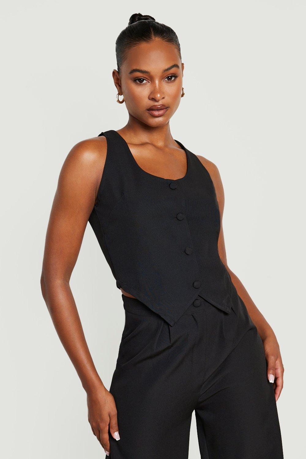 Boohoo Tall Weste - Black - 42