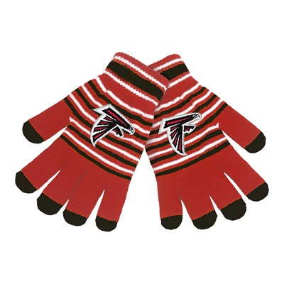 Atlanta Falcons Acrylic Stripe Knit  Glove