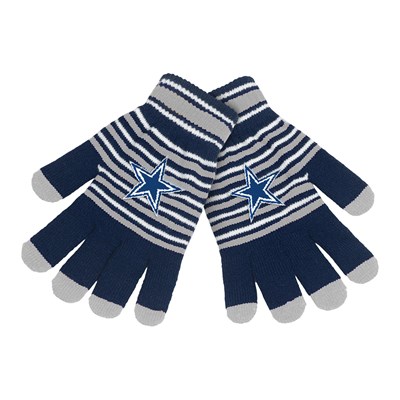 Dallas Cowboys Acrylic Stripe Knit  Glove