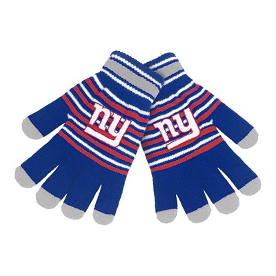 New York Giants Acrylic Stripe Knit  Glove