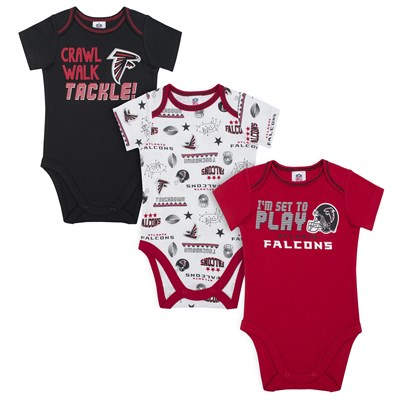 Atlanta Falcons 3 Pack Bodysuits - Baby
