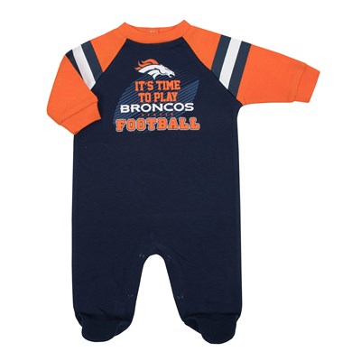 Denver Broncos 1 Pack Sleep N Play Suit - Baby