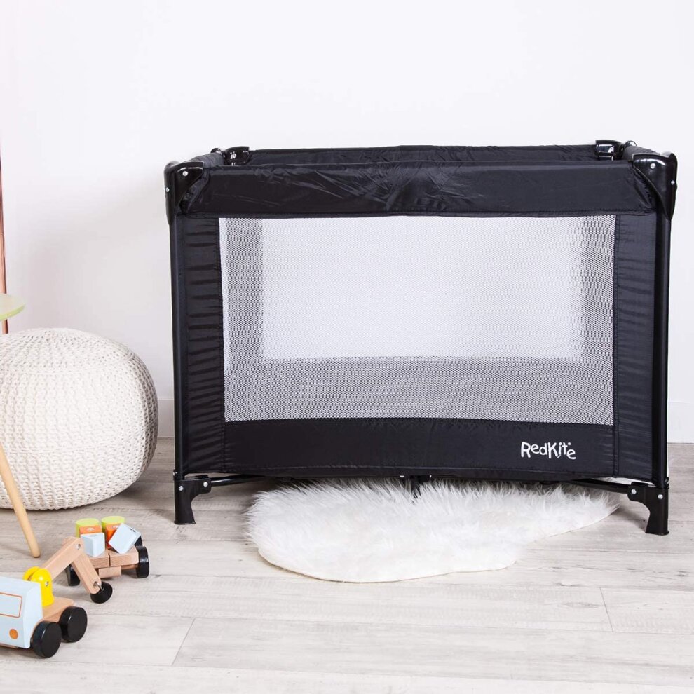 Red Kite  Black Sleep Tight Travel Cot