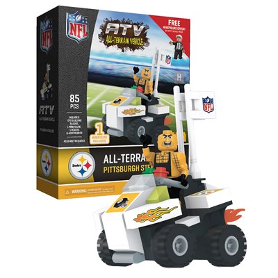Pittsburgh Steelers 4 Wheel ATV and Mascot Set