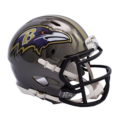 Baltimore Ravens Chrome Alternate Speed Mini Helmet