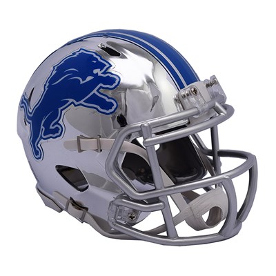Detroit Lions Chrome Alternate Speed Mini Helmet