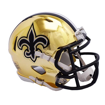 New Orleans Saints Chrome Alternate Speed Mini Helmet