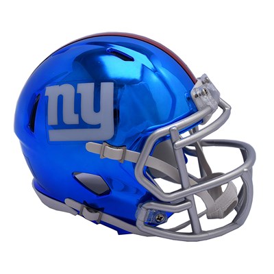 New York Giants Chrome Alternate Speed Mini Helmet
