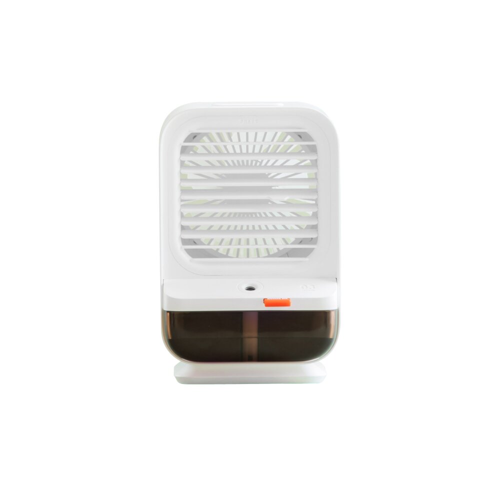 Unbranded 200ml Moving Head Ice Fog Fan Desktop Small Air Conditioner Multifunctional Water Cooling Fan-White