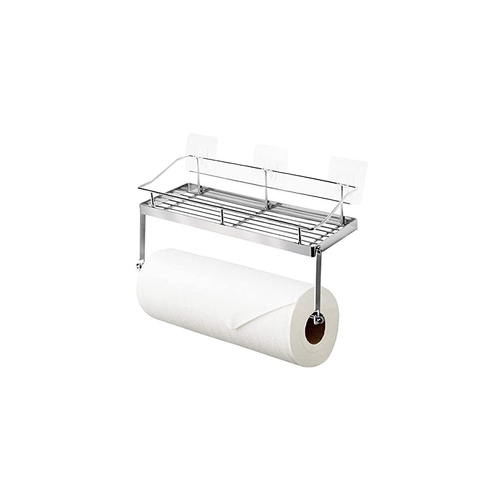 Joeji's Kitchen Kitchen Roll Holder with Shelf | Wall Mounted Space Saving Design