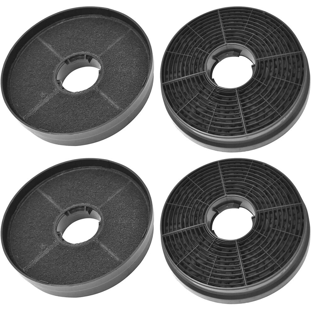 SPARES2GO Cooker Hood Carbon Filter For Lamona Hja2480 Hja2908 Lam2401 Extractor Vent Fan (pack Of 4)