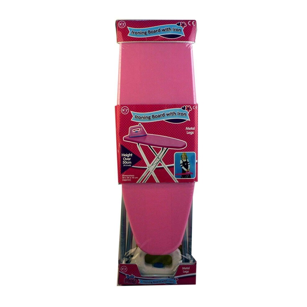 Unbranded Kids Pink Toy Ironing Board with Iron Childrens Girls