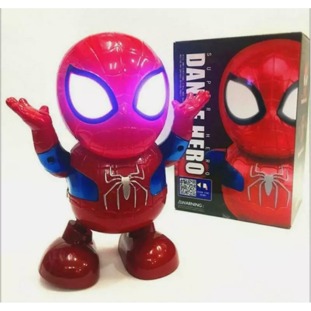Super Store Dancing Spider Man Robot Toy With Music And Lights