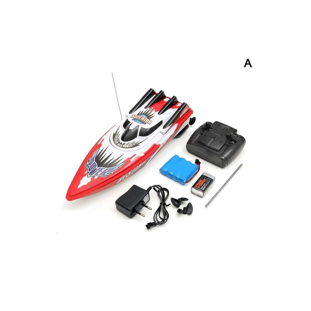 HGO Boat 30km/h High Speed Racing Rechargeable Batteries Remote Control Boat(Red)