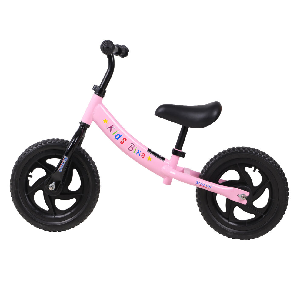 Stream 12" No Pedal Bicycle Carbon Steel Balance Bike Training Walking Bike
