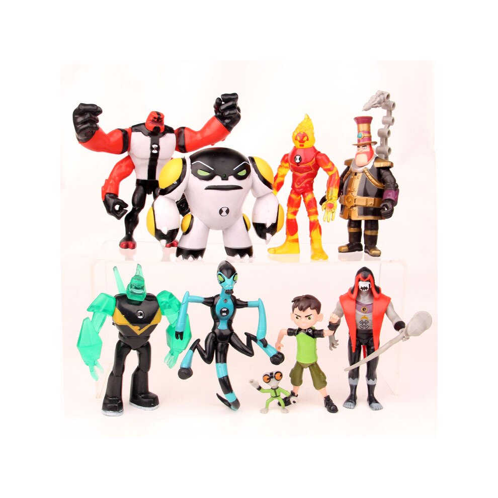 Action Figures 9pcs Ben 10 Pvc Doll Set Play Toy Model Gift 5"