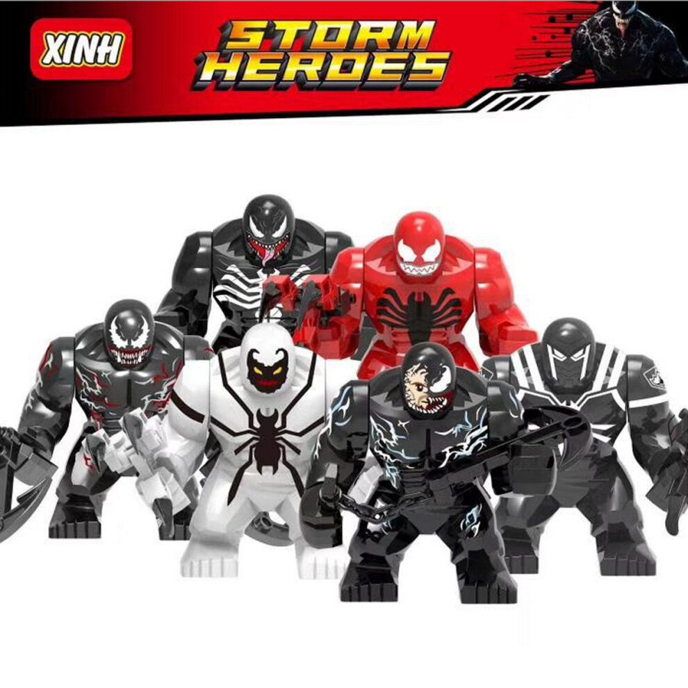 Unbranded 6pcs/set Avengers Venom Mini Figure Building Blocks Kids Toys
