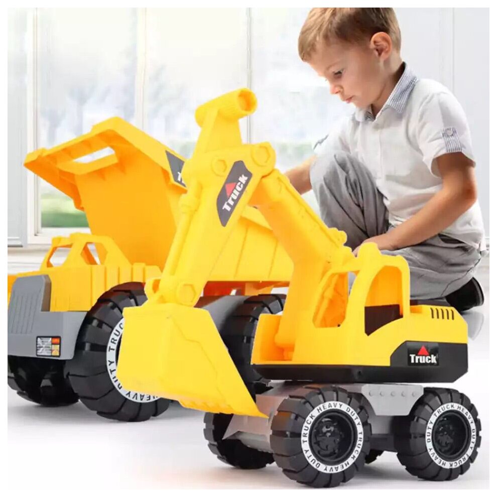 Unbranded Engineering Construction Truck Excavator Digger Vehicle Car Toy Kids Gift HOT