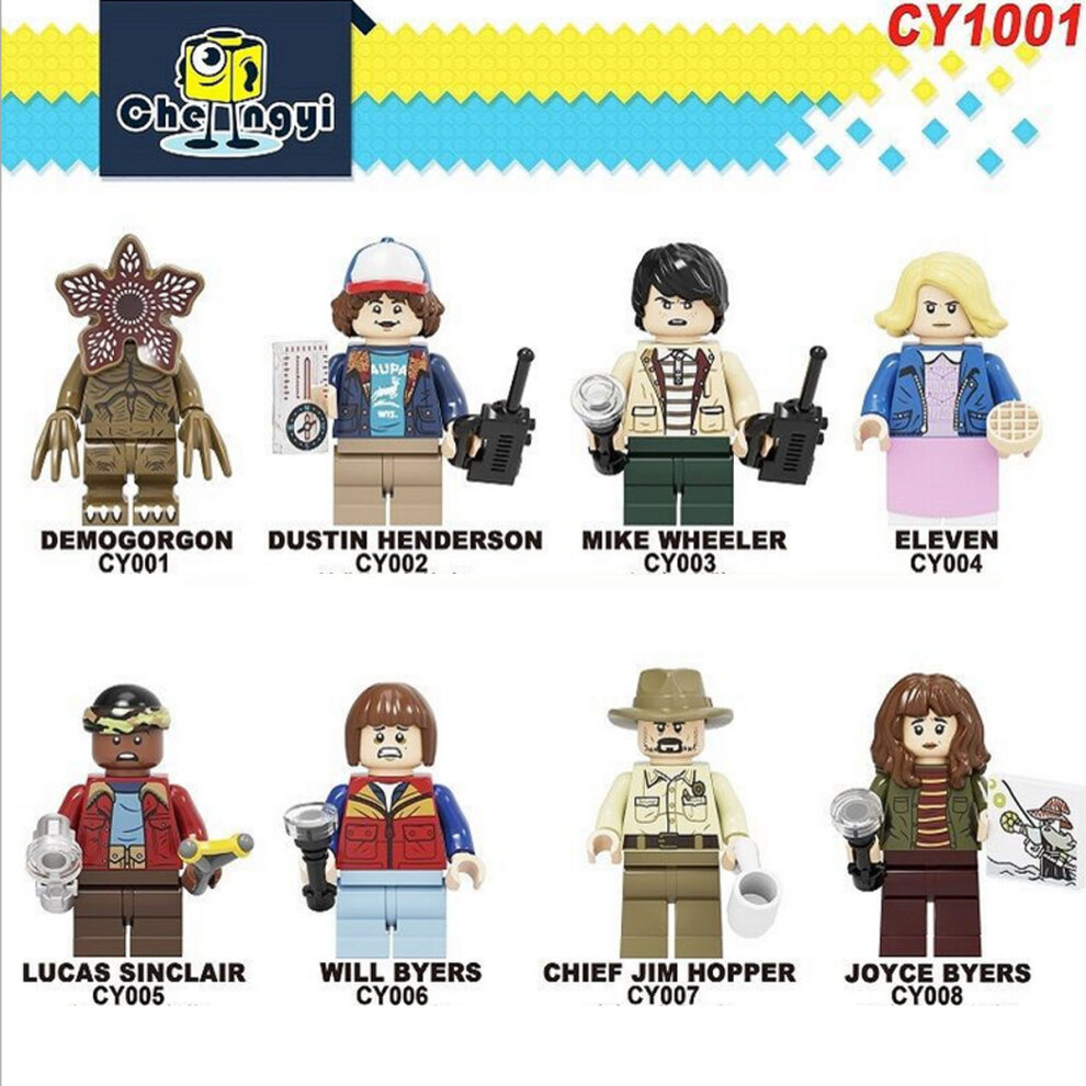 Unbranded 8PCS Strange things Mini figure Building Blocks Kids Toys UK