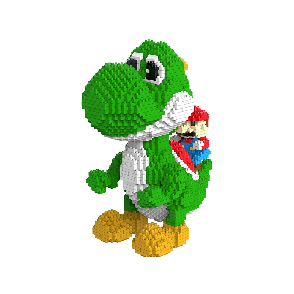 BOSTORE Super Mario Luigi Building Blocks Puzzle Micro 3D Figures Brick Toys