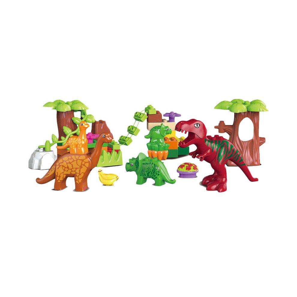 Unbranded 40PCS Dinosaur Building Blocks Set Dino Paradise Model Toys Bricks