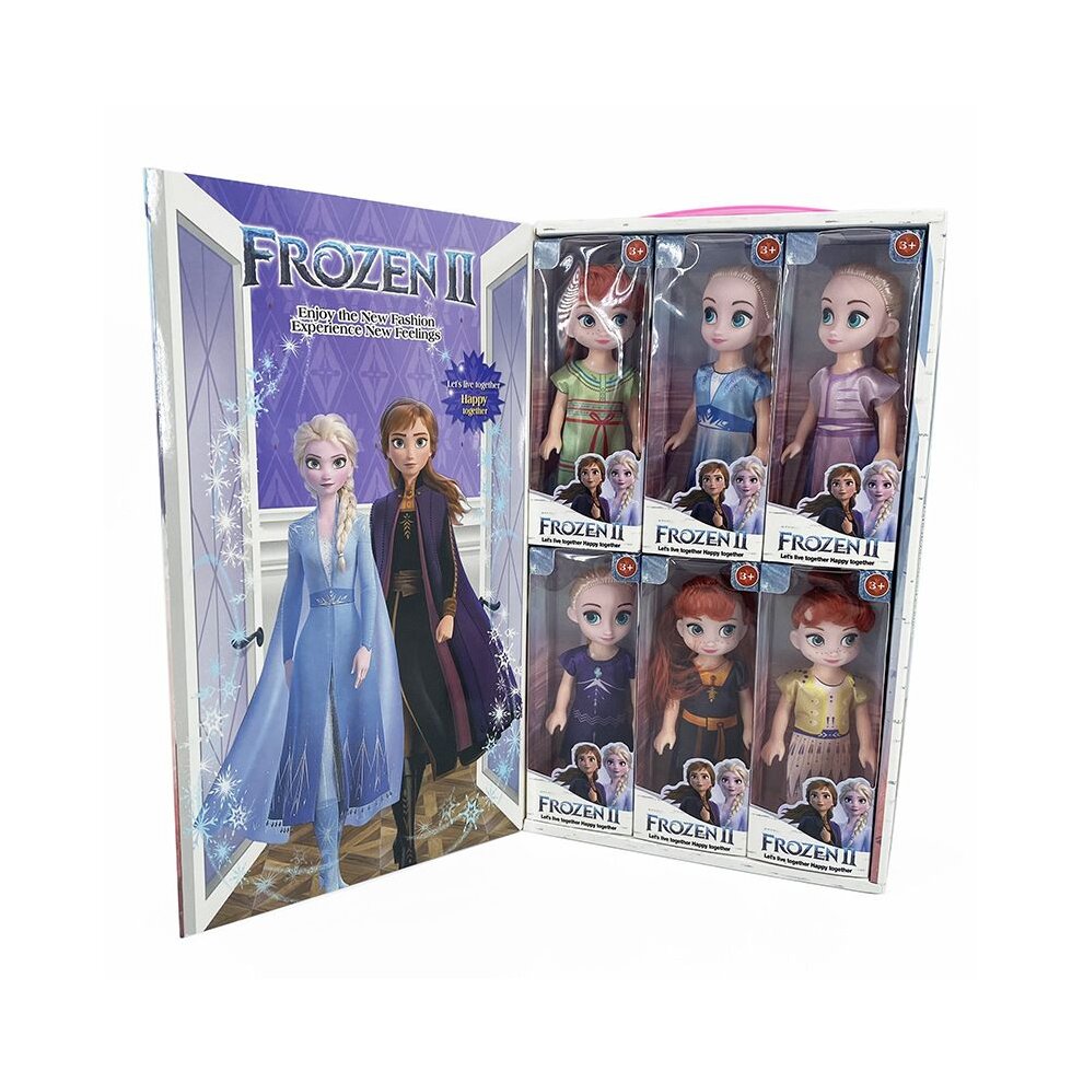 Unbranded (16cm/6in 6pcs) Frozen 2 Anna Elsa Princess Action Figures Toy Collection Dolls