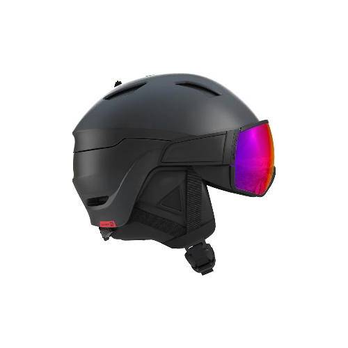 Salomon Driver Ski Helmet | M | Black/Red Accent