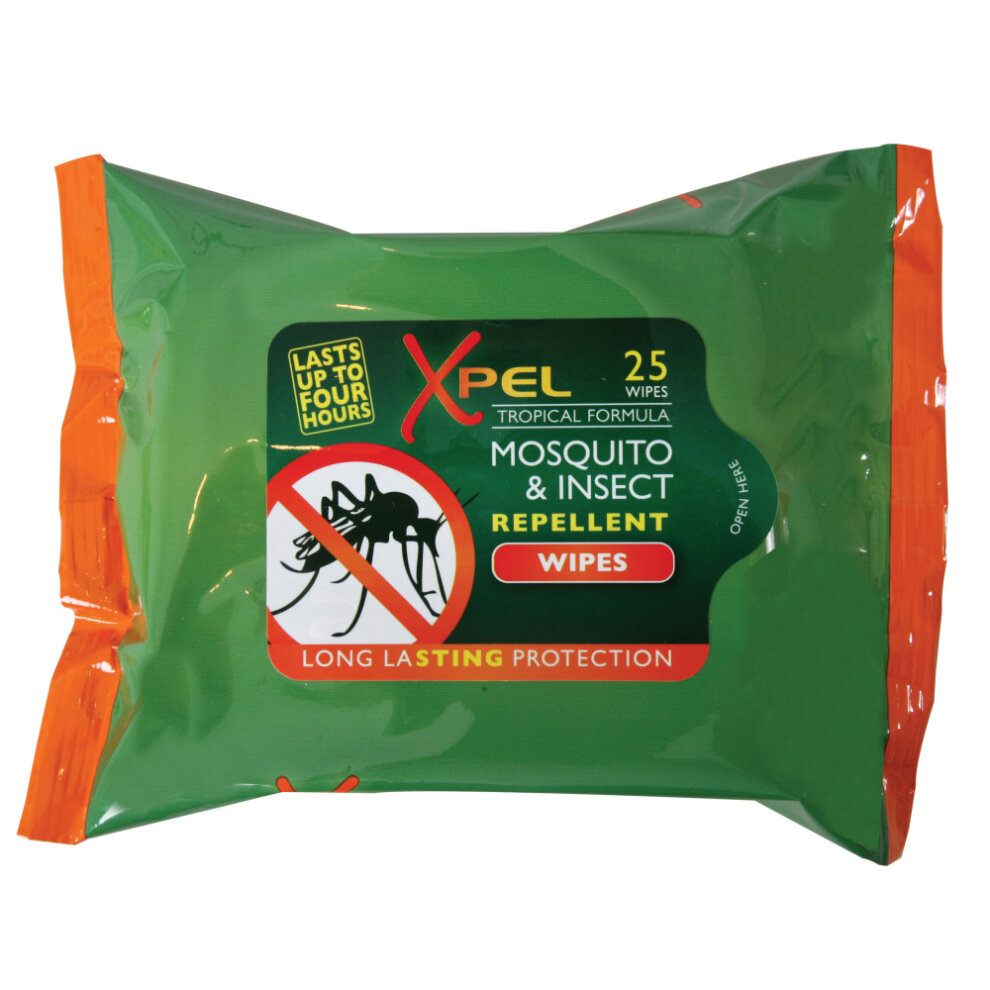 Xpel 12X 25 Repellent Wipes