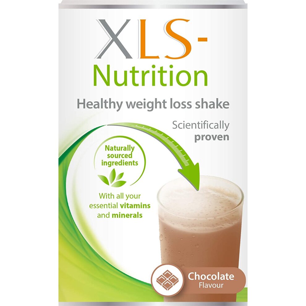 XLS-Nutrition Weight Loss Meal Replacement Shake - Weight Control Diet Supplement - 400g, Chocolate Flavour, 10 Servings