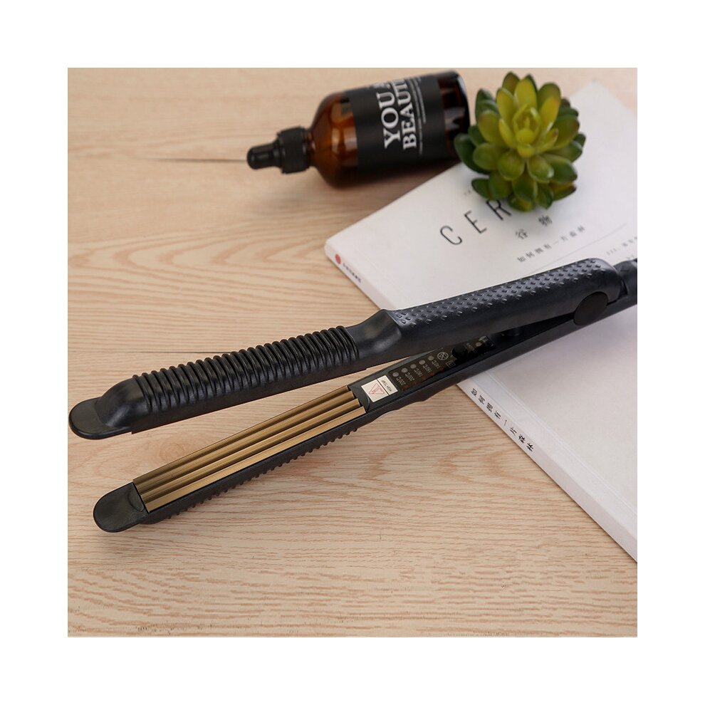 Vchdush Hair Crimper Temperature Adjustable Corrugation Crimper Irons