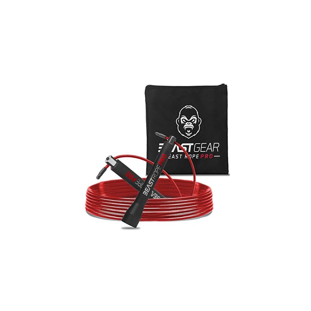 Beast Gear Speed Skipping Rope Adult for Women and Men - Advanced Fitness Jump Rope for Exercise, Boxing Skipping, Crossfit - Beast Rope Pro by Beast Bear f