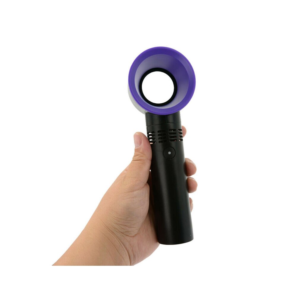 Unbranded (Black) USB Bladeless Fans Portable Hand Held Mini Fans Cooling No Leaf 3 Speed Setting