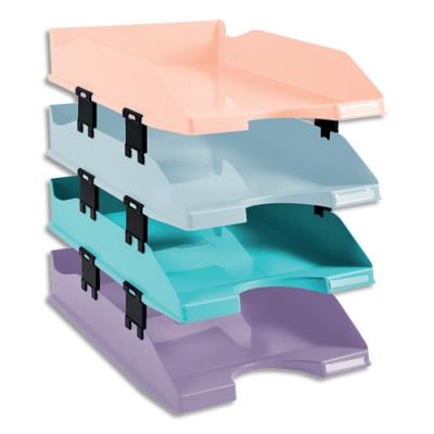 Exacompta Aquarel Combo Midi Letter Tray Set