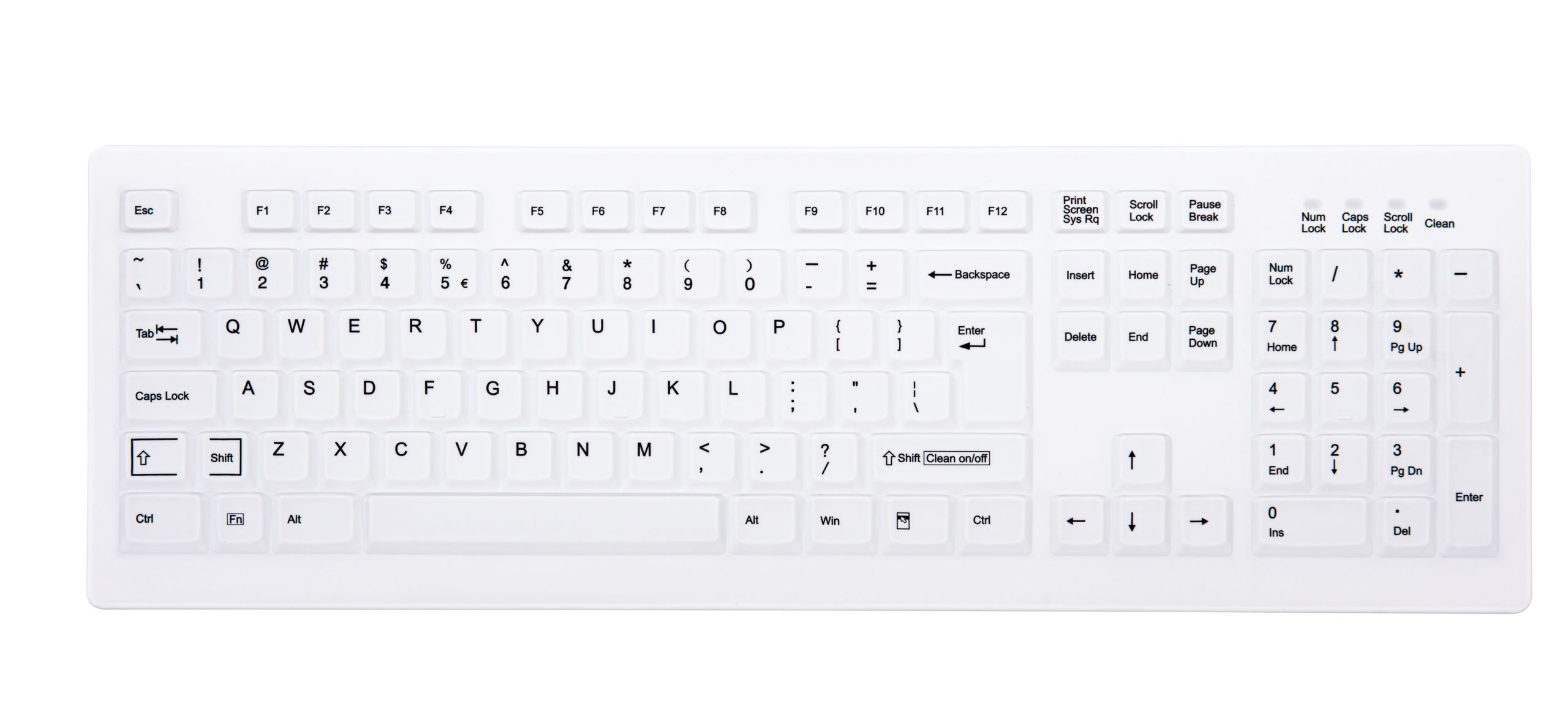 CHERRY AK-C8100F-FU1-W/US keyboard RF Wireless QWERTY US English White