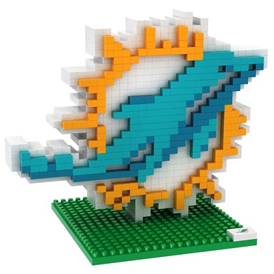 Miami Dolphins 3D BRXLZ Logo Construction Set
