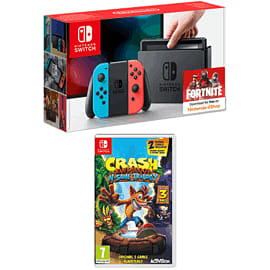 Nintendo Switch Neon with Crash Bandicoot N.Sane Trilogy for Switch