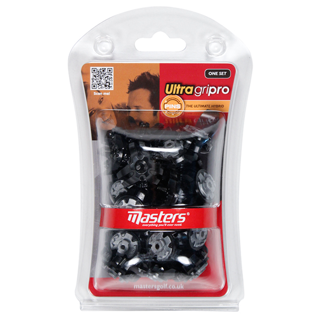 Masters Golf Tacchetti Ultra Grip Pro PINS, maschile, Taglia Unica, Nero | Online Golf