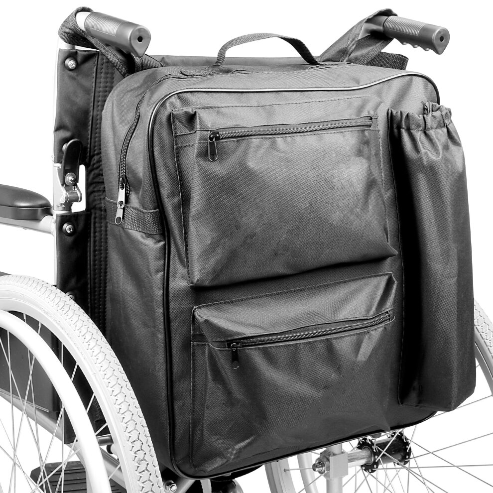 Pukkr Multifunction Wheelchair Bag Mobility Scooter Padded Rear Backpack