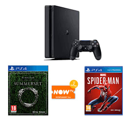 1TB Playstation 4 with Marvel's Spider-Man + The Elder Scrolls Online: Summerset and NOW TV for PlayStation 4