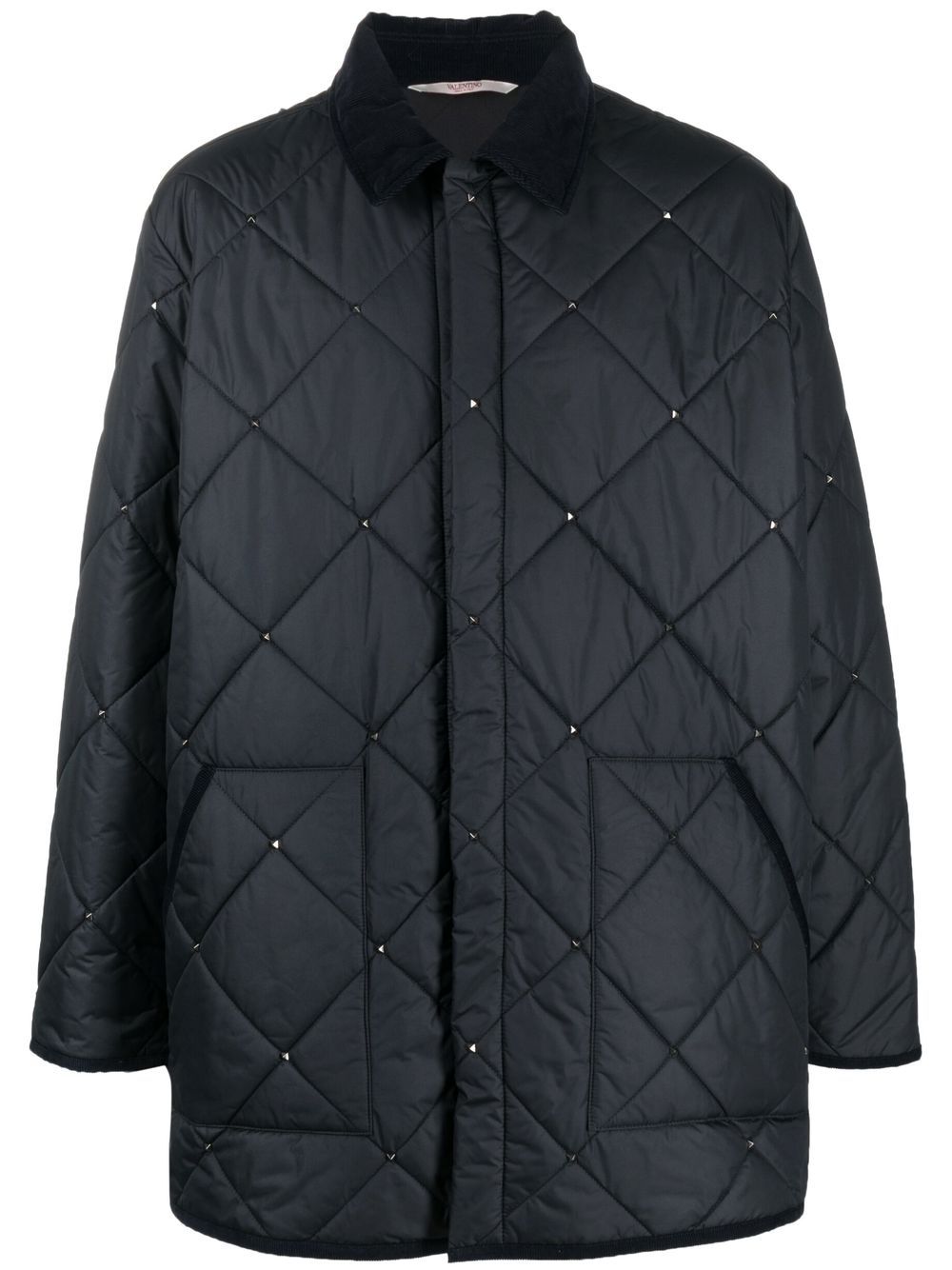 Valentino  - Rockstud Quilted Coat