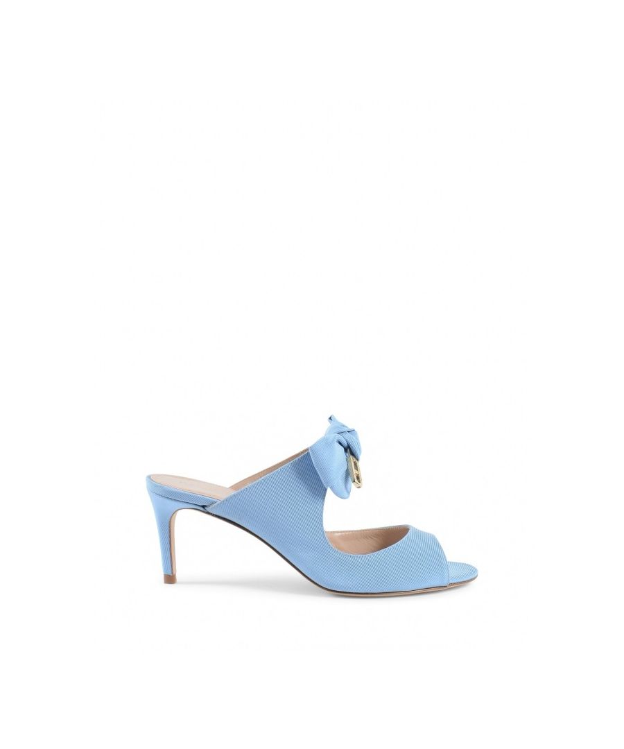 Bow Mules Blue